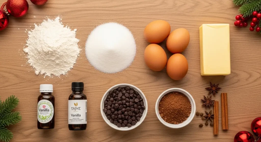 christmas dessert ingredients