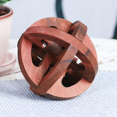 Hand Crafted Raintree Wood Puzzle Game from Thailand, 'Global Mystery' Hand Crafted Raintree Wood Puzzle Game from Thailand, 'Global Mystery'