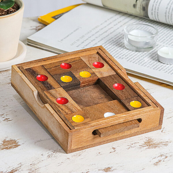 Handmade Rain Tree Wood Puzzle from Thailand, 'Escape' Handmade Rain Tree Wood Puzzle from Thailand, 'Escape'