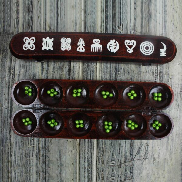 West African Math Teaching Tool Oware or Mancala Board Game, 'Our Adinkra' West African Math Teaching Tool Oware or Mancala Board Game, 'Our Adinkra'