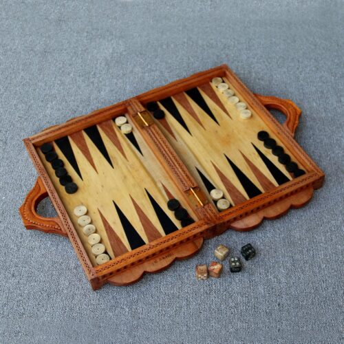 Wood Backgammon Set, 'Still in Love' Wood Backgammon Set, 'Still in Love'